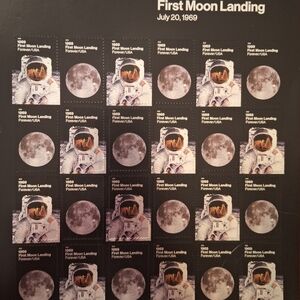 Forever Stamps 24 First Moon Landing July 20, 1969 USPS Forever Postage Stamps